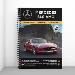 MERCEDES SLS AMG: Restauratie- en onderhoudshandboek - 100 pagina's - A4-formaat