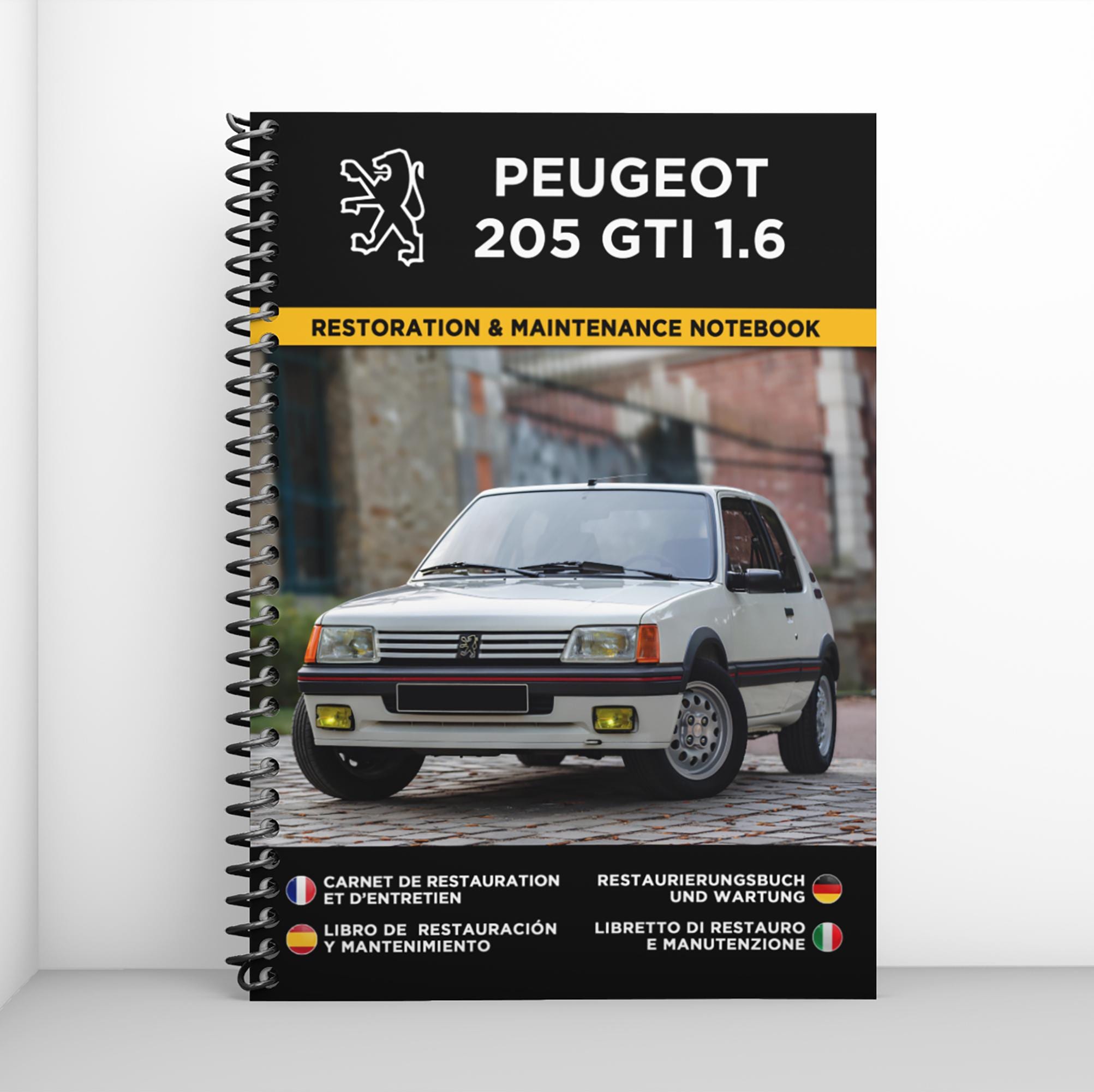 Décalcomanie Peugeot 205 GTI – Rallye Ypres 1985 – N°24 G. De Mevius – 31e