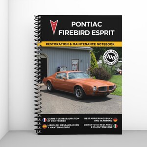 PONTIAC FIREBIRD ESPRIT: restoration and maintenance booklet - 100 pages - A4 format