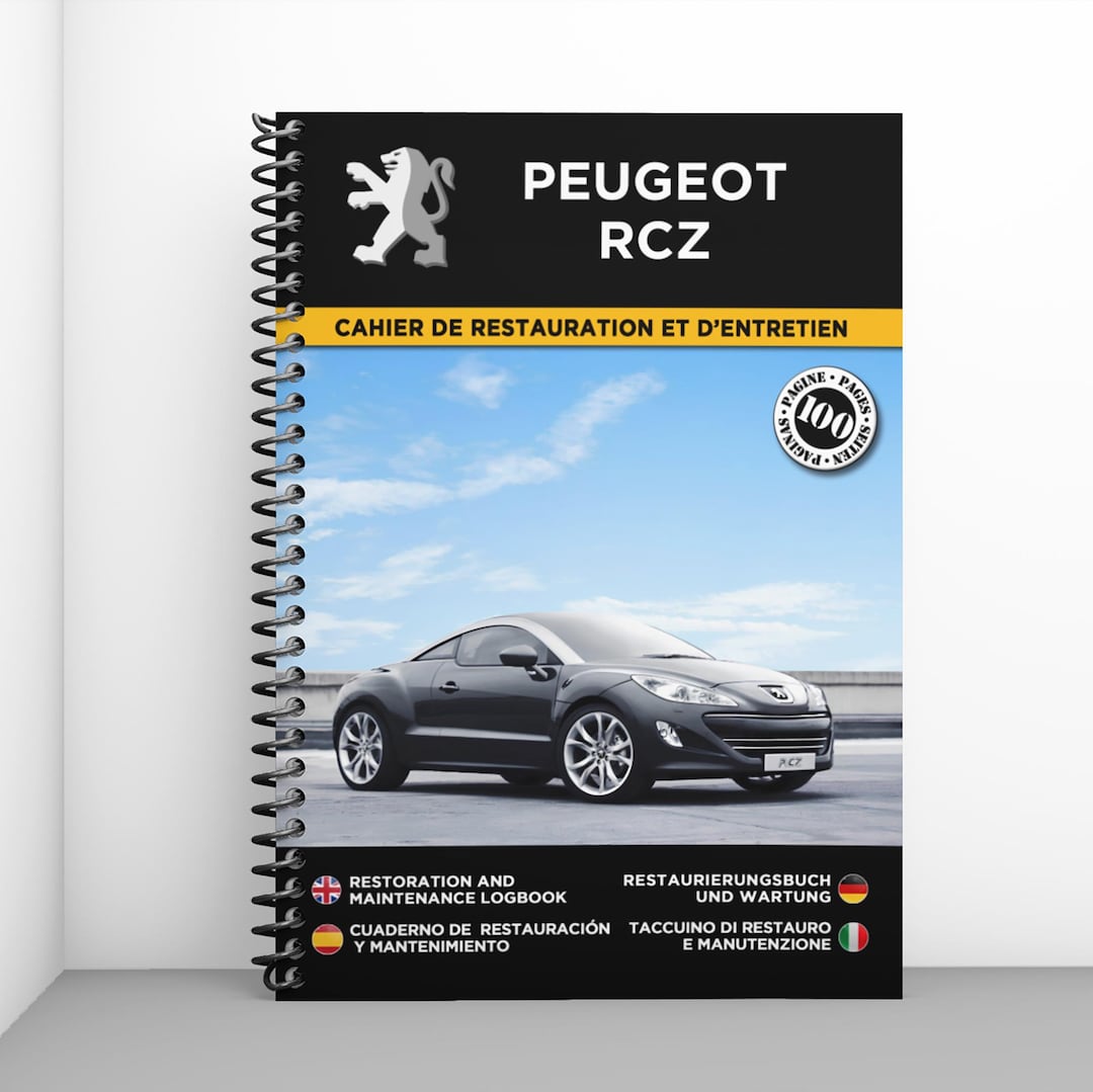 Peugeot RCZ カタログ PEUGEOT RCZ: Restoration and Maintenance Manual - 100 Pages - A4