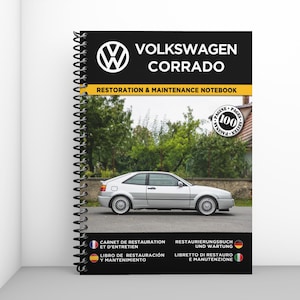 VOLKSWAGEN CORRADO: restoration and maintenance booklet - 100 pages - A4 format