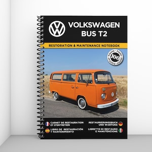 VOLKSWAGEN BUS T2: restoration and maintenance booklet - 100 pages - A4 format