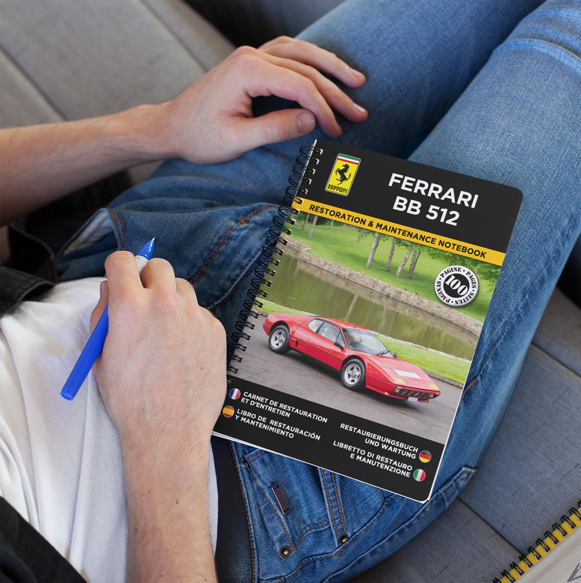 FERRARI BB 512: 修復およびメンテナンス ログブック - 100 ページ