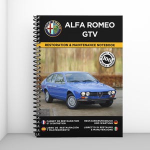 ALFA ROMEO GTV: restoration and maintenance booklet - 100 pages - A4 format