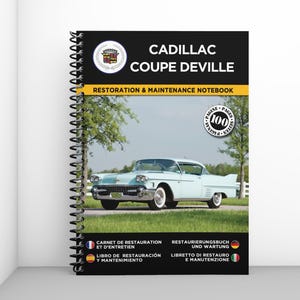 CADILLAC COUPE DEVILLE: restoration and maintenance booklet - 100 pages - A4 format