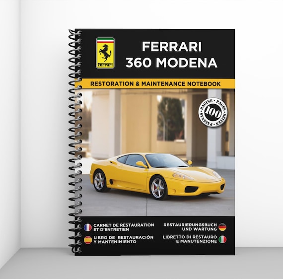 フェラーリ360 1999年式 オーナーズマニュアル　カバー付き Ferrari 360 Modena オーナーズマニュアル フェラーリ360 1999年式