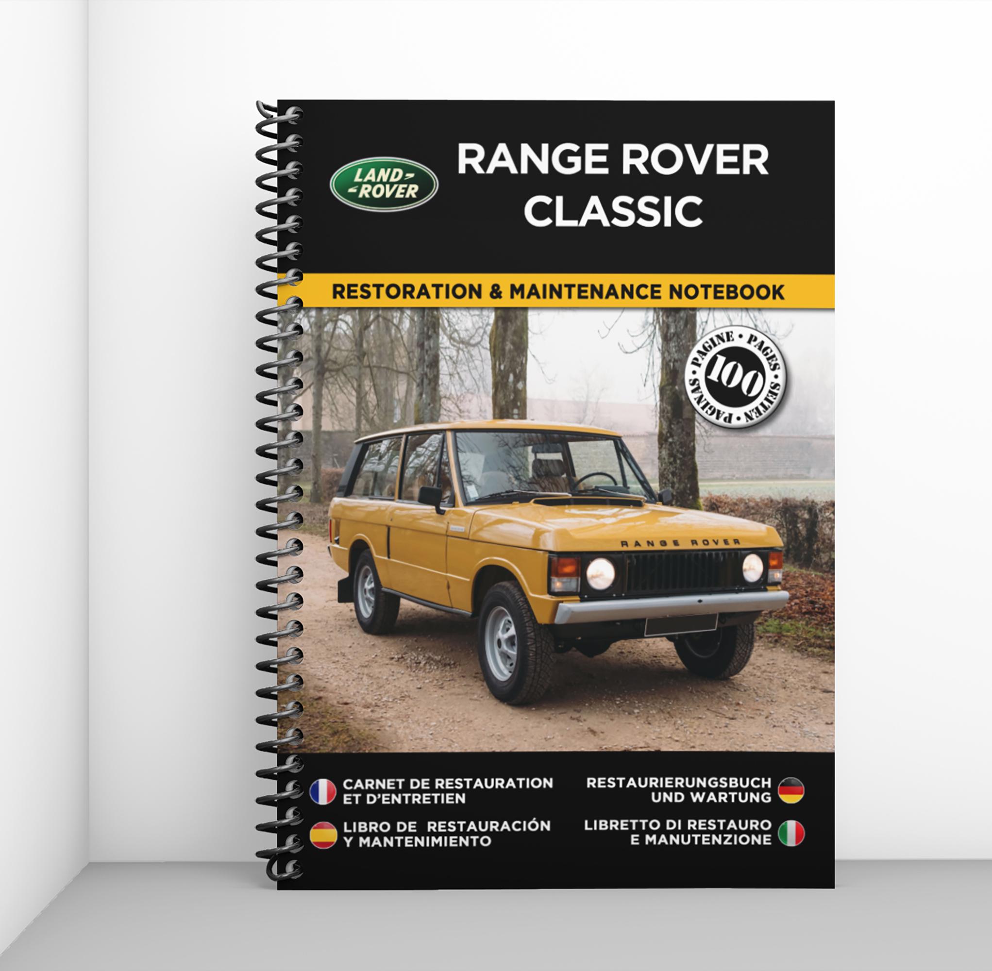 Range Rover Notebook RANGE ROVER CLASSIC : Restoration & Maintenance Notebook - 100 Pages - Etsy