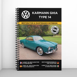 VOLKSWAGEN KARMANN GHIA Type 14: restoration and maintenance booklet - 100 pages - A4 format