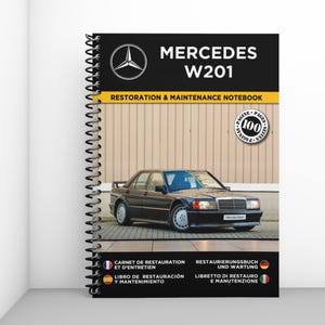 MERCEDES W201: 修復およびメンテナンス ログブック - 100 ページ - A4 - Mondial Relay で送料無料 + サプライズ ギフト!