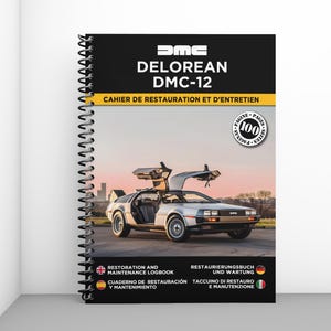 DELOREAN DMC-12: Restauratie- en onderhoudslogboek - 100 pagina's - A4-formaat