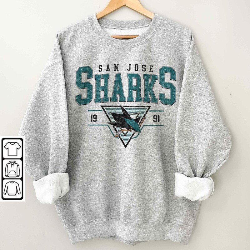 T-shirt San Jose Sharks NHL - Fanatics Noir - Taille L Homme (Neuf Sans étiquette)
