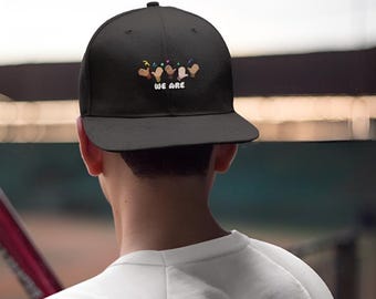 We Are One Diverse Hands Baseball Cap | Unity Emoji Streetwear Hat