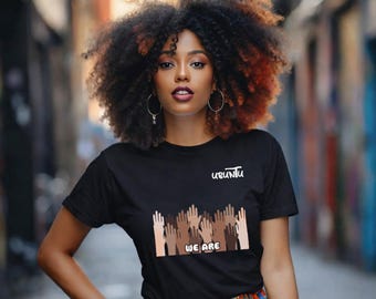 Ubuntu Unisex Cotton T-Shirt | African Humanism Community Message Tee