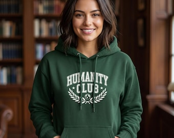 Humanity Club crest hoodie | Laurel Wreath Graphic