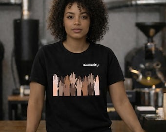 Raised Hands Humanity T-Shirt | Diversity Solidarity Tee