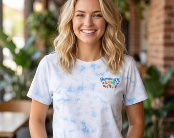 Humanity Is Love Tie-Dye T-Shirt | Positive Message, Retro Script