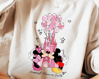 Disneyland Valentines Sweatshirt, Disneyland Valentines Sweater, Mickey And Minnie Valentine Sweatshirt, Disney Valentines Day Shirt