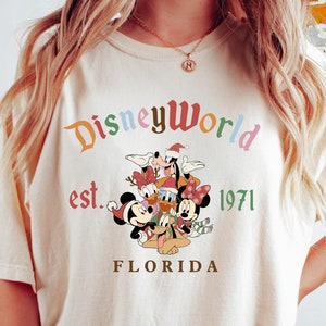 Comfort Colors® Retro Disneyworld Florida Shirt, Disneyworld Est 1971 Shirt, Disney Christmas Shirt, Mickey And Friends Shirt, Disney Shirt