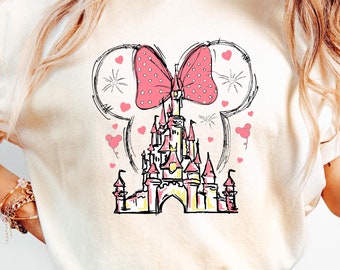 Disney Minnie Mouse Castle Shirt, Magic Kingdom Family Shirt, Retro Disney Shirt, Disneyland Shirt, Magical Kingdom Shirt, Disney Trip Shirt