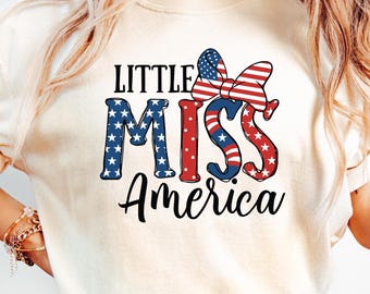 Little Miss America Shirt, 4th of July Shirt, Disney Minnie Shirt, 4th of July Minnie Shirt, Independence Day Tee, Disney 4th of July Shirt