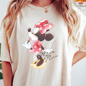 Comfort Colors® Disney Classic Minnie Mouse Pose Shirt, Minnie Shirt, Disneyland Holiday Vacation Shirt, Disney Retro Shirt, Minnie T-Shirt