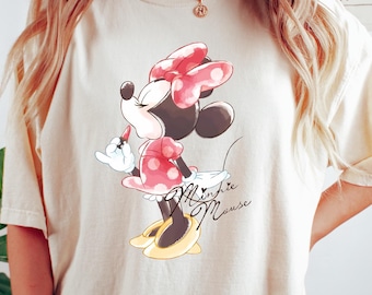 Comfort Colors® Disney Classic Minnie Mouse Pose Shirt, Minnie Shirt, Disneyland Holiday Vacation Shirt, Disney Retro Shirt, Minnie T-Shirt