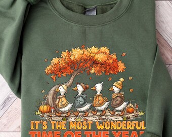 It's the Most Wonderful Time of the Year Halloween T-shirt, Duck Halloween shirt, Halloween Shirt, Duck Halloween Shirt, Cute Fall Shirt