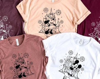 Custom Disney Castle Shirt, Disney Mickey Minnie Castle Shirt, Magic Kingdom Family Shirt, Custom Disney Shirt, Personalized Disney Shirt