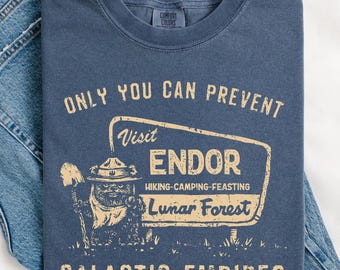 Comfort Colors® Ewok Star Wars Shirt, Ewok Endor National Park Protect Our Forest Shirt, Retro Star Wars Forest Camp Shirt, Disney Shirts