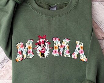 Disney Mama T-shirt, Minnie Mouse Shirt, Disney Trip Shirt, Mama Shirt, Mama Mouse Shirt, Mothers Day Shirt, Gift For Mom, Retro Disney Tee