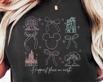 Happiest Place on Earth Shirt, Magic Kingdom Shirt, Disney Castle Floral Shirt, Magical World Shirt, Magical Kingdom, Disney World Shirt