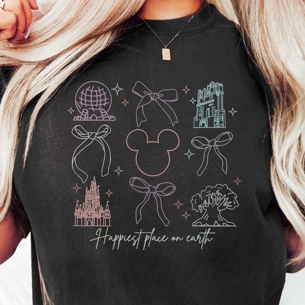 Happiest Place on Earth Shirt, Magic Kingdom Shirt, Disney Castle Floral Shirt, Magical World Shirt, Magical Kingdom, Disney World Shirt