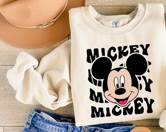 Disney Mickey Sweatshirt, Retro Mickey Mouse Shirt, Disney Vacation Shirt, Disneyland Mickey Shirt, Magic Kingdom Shirt, Disney Trip Shirt