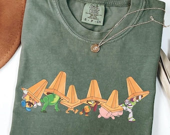 Comfort Colors® Toys Crossing T-Shirt, Toy Story Shirt, Retro Disney Toy Story Tee, Toy Story Character Shirt, Disney Family Trip Tees