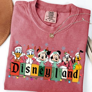 Comfort Colors® Christmas Disneyland Shirt, Christmas Mickey & Friends Shirt, Disney Christmas Shirt, Mickey Christmas Shirt,Christmas Shirt