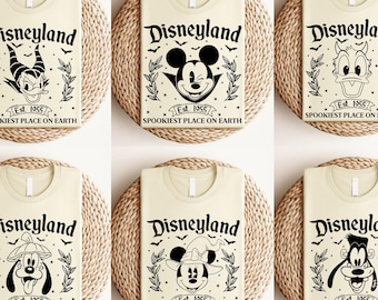 Disneyland Halloween All Characters Shirts, Mickey And Friends Halloween Shirt, Halloween Party Shirt, Disney Family Halloween Shirts