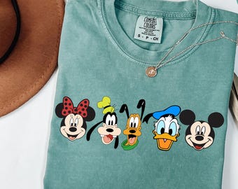 Comfort Colors® Mickey and Friends Shirt, Mickey Mouse Shirt, Disney World Shirt, Mickey and Minnie, Disney Shirts, Mickey Mouse T-Shirt