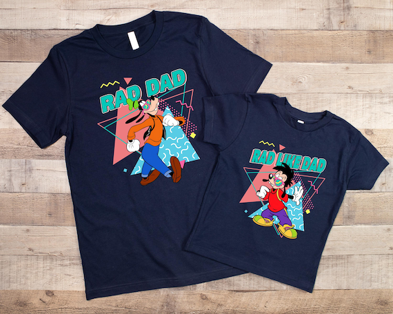 Rad Dad And Rad Like Dad Shirt, Disney Goofy And Max Goofy Shirt, Disney Dad And Son Shirt, Disneyworld Fathers Day Shirt, WDW Dad Tee