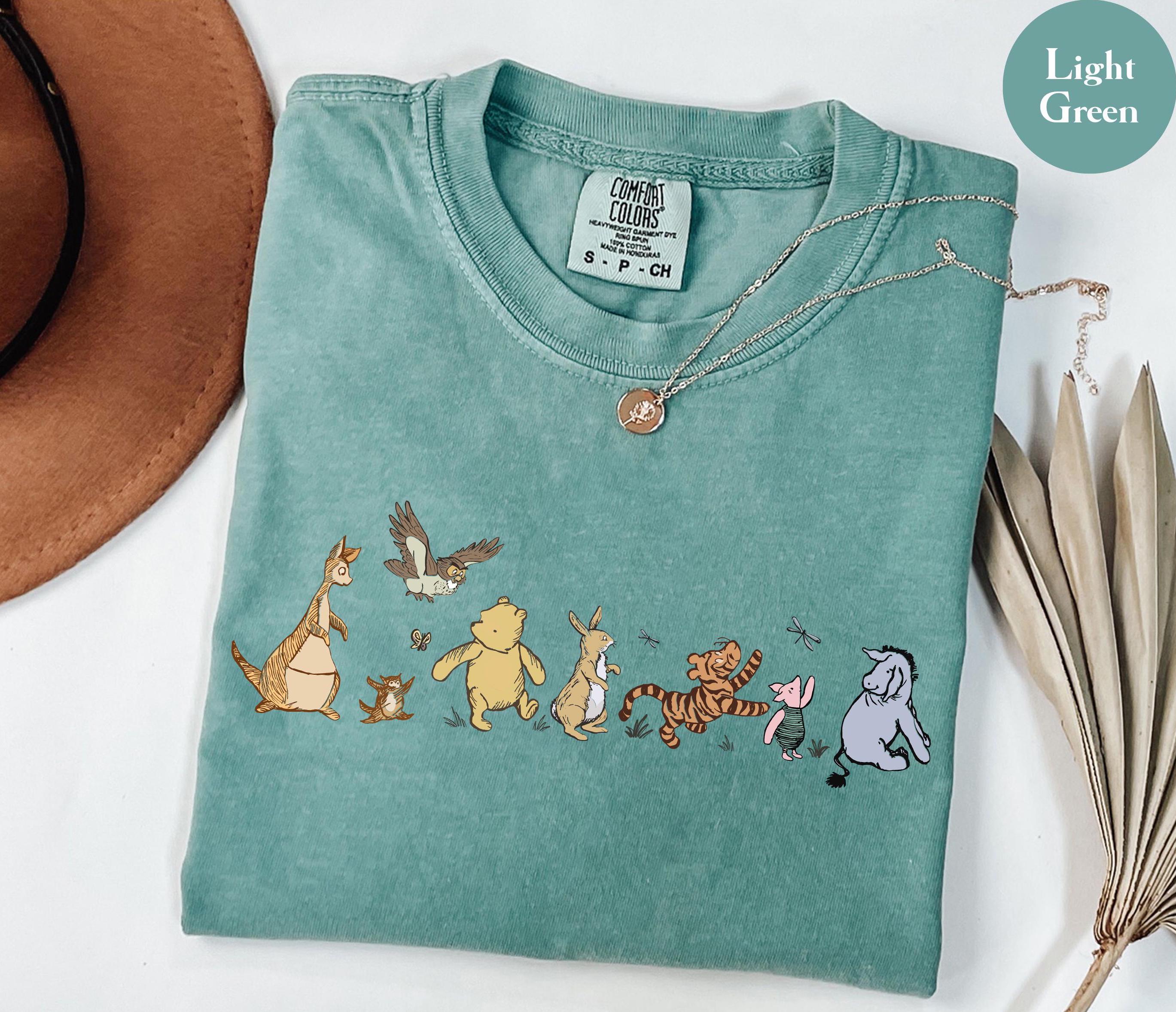 Comfort Colors® Retro Winnie The Pooh And Friends Shirt, Disney Pooh Shirt, Pooh Bear Shirt, Winnie The Pooh Shirt, Disney Family Shirt