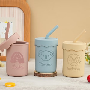 赤ちゃん用カスタムシリコンカップ、パーソナライズされたシリコンカップ、刻印入りシッピーカップ、幼児トレーニングカップ、シリコンシッピーカップ、カスタムベビータンブラーギフト