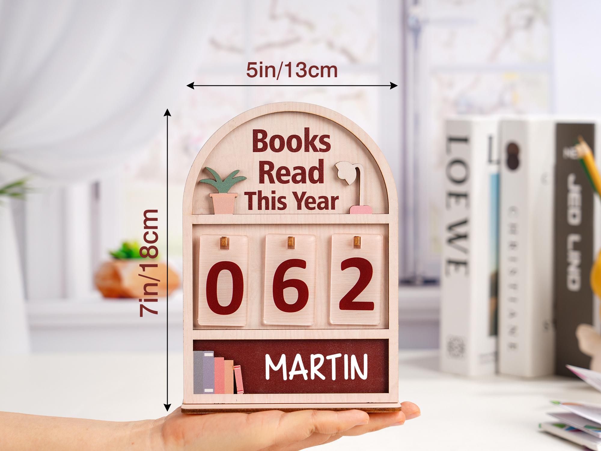 Personalized Books Read Tracker, Custom Book Counter, Read This Year ...