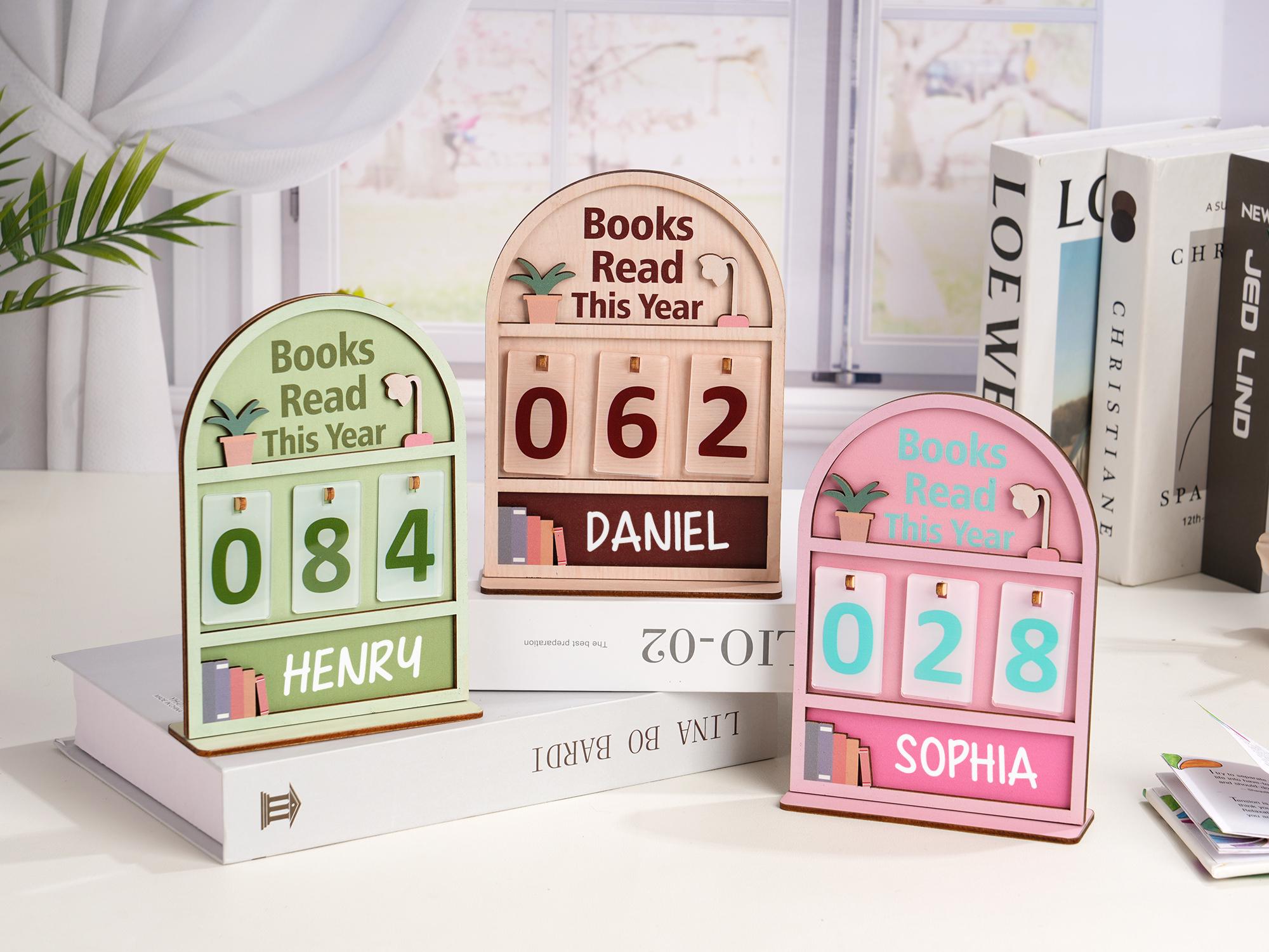 Book List Sign Personalized Books Read Tracker, Custom Book Counter, Read This Year ...