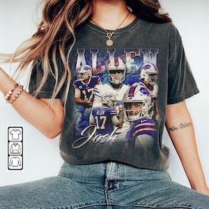 Josh Allen Football Shirt, Football Shirt Christmas Gift Unisex, Football 90s Vintage Fan Gift