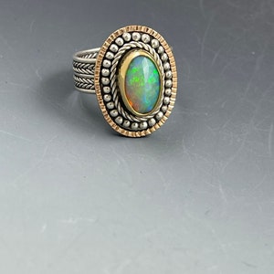 Fancy Braided Faceted Opal Ring image 5