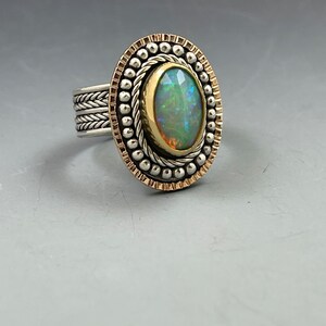Fancy Braided Faceted Opal Ring image 6