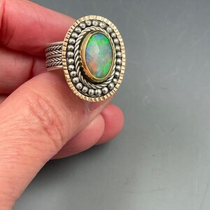 Fancy Braided Faceted Opal Ring image 7