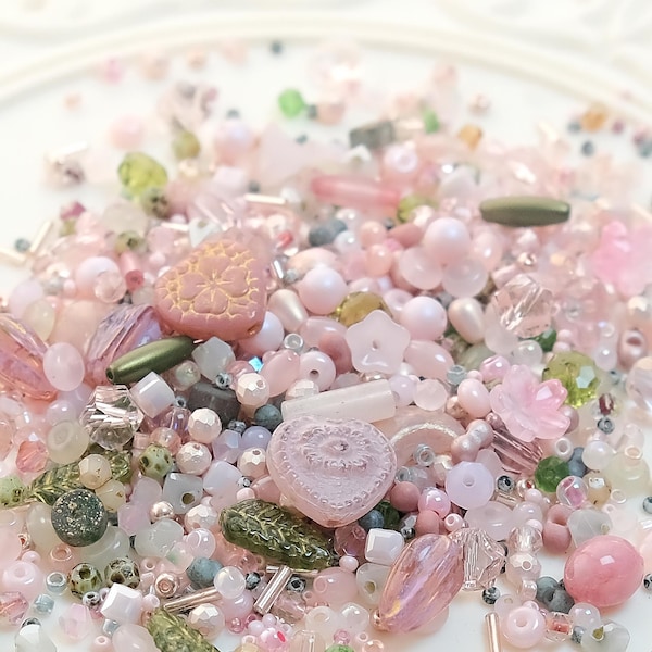 Mieszanka koralików do zupy Vintage Rose V7.0 DIY Biżuteria, Perły ze szklanych kamieni szlachetnych #86