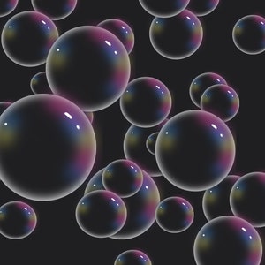Bubbles digital print