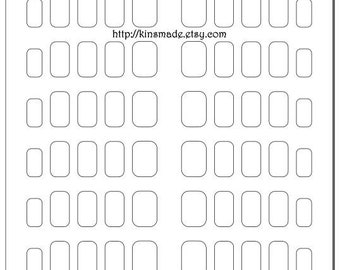 Download Printable Finger Nail Art Decal Mat download guide petite | Etsy