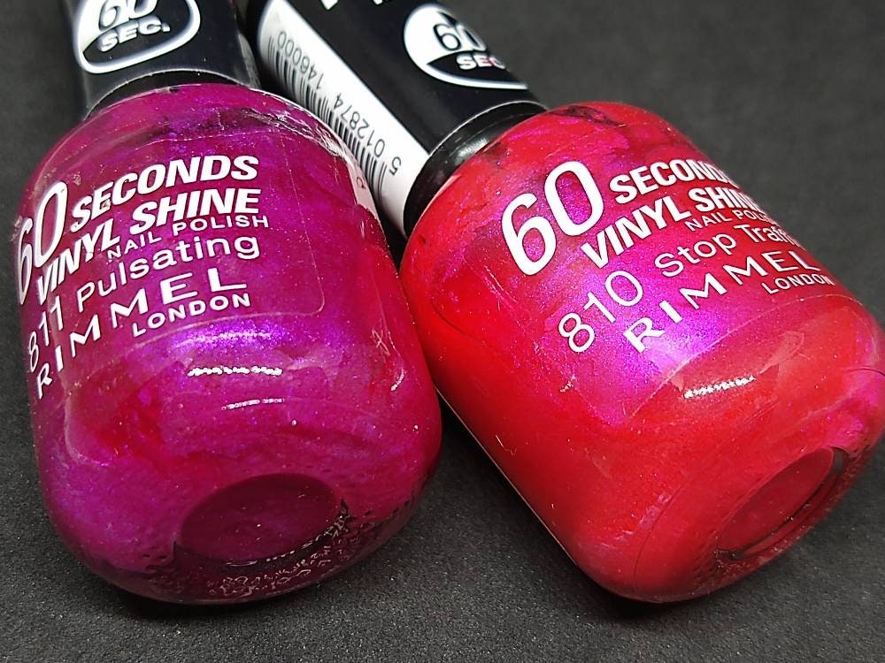 Unfade what fades: Rimmel 60 seconds nail polish in #619 Pulsating and #403  Oragasm review & swatches